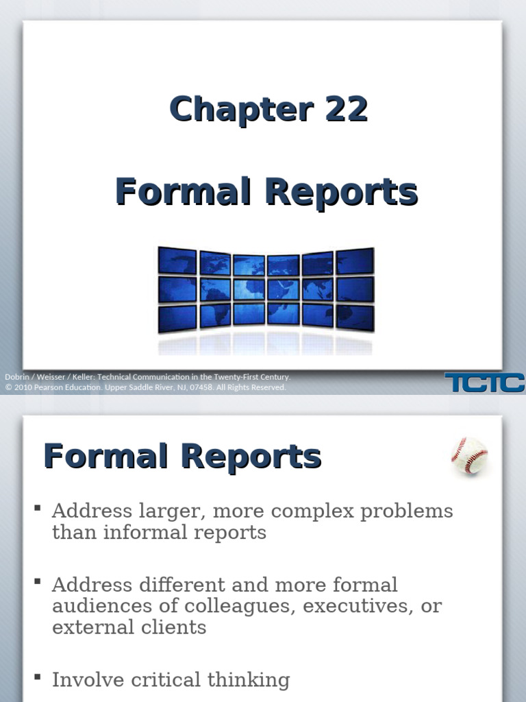 Formal Reports in Technical Communication | PDF | Technical ...