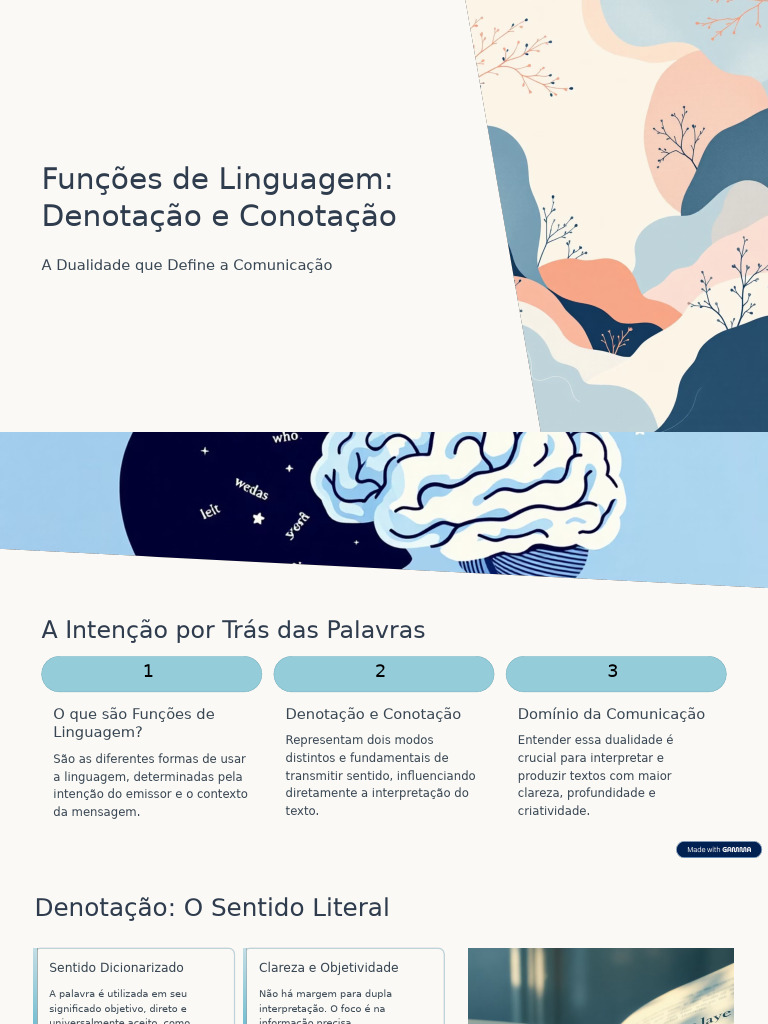 Funcoes de Linguagem Denotacao e Conotacao | PDF | Conotação | Comunicação