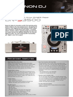 DenonDN S3500Datasheet