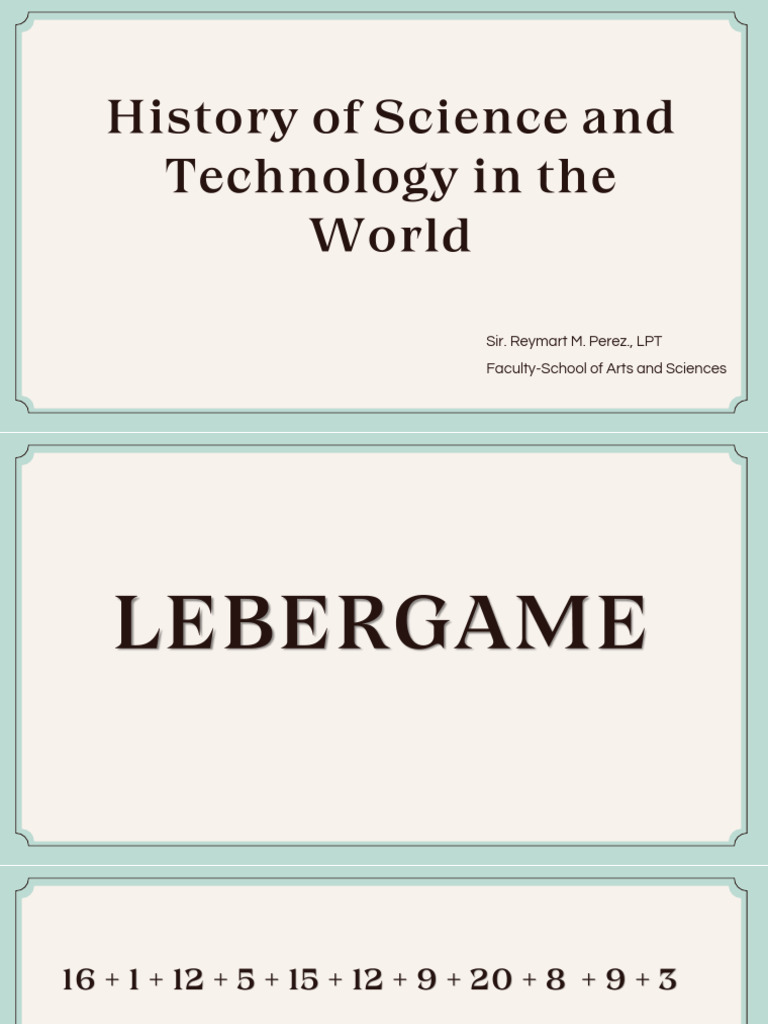History of Science and Technology Impact | PDF | Ancient Egypt