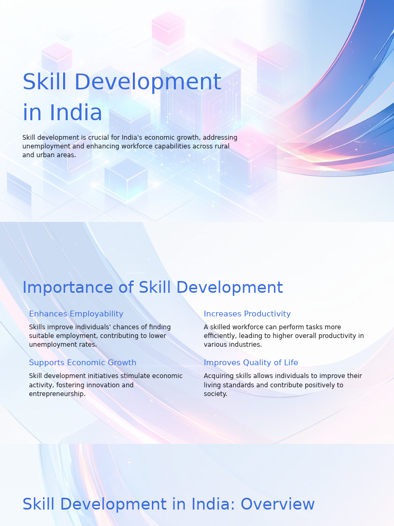 Skill Development for India's Growth | PDF | Economies