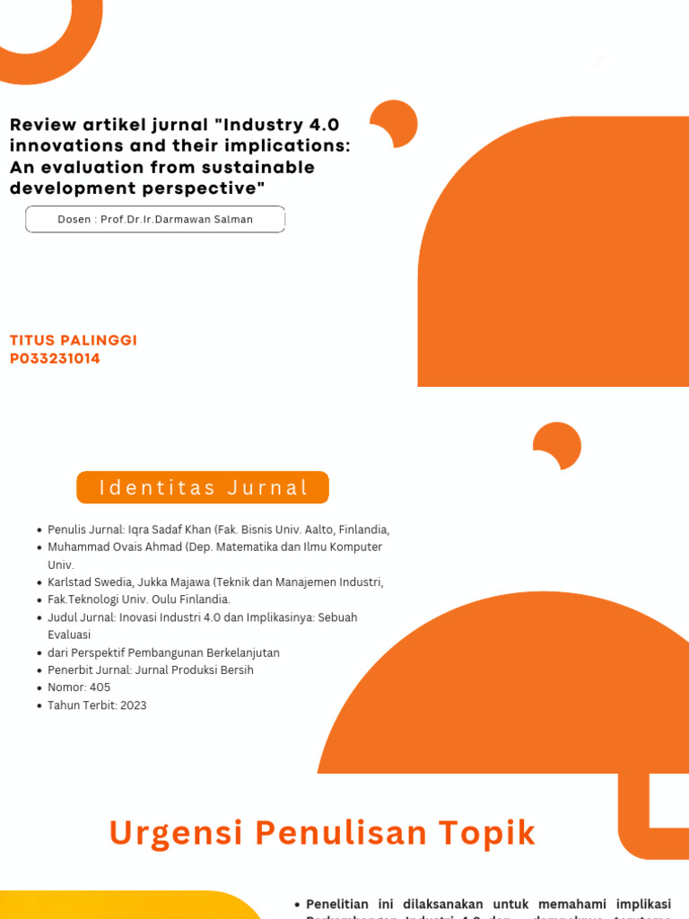 Inovasi I4.0 dan Keberlanjutan 2023 | PDF