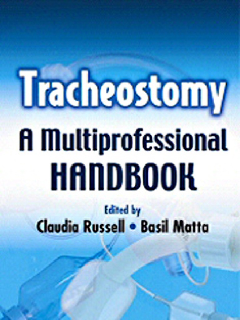 Tracheostomy A Multi Professional Handbook PDF