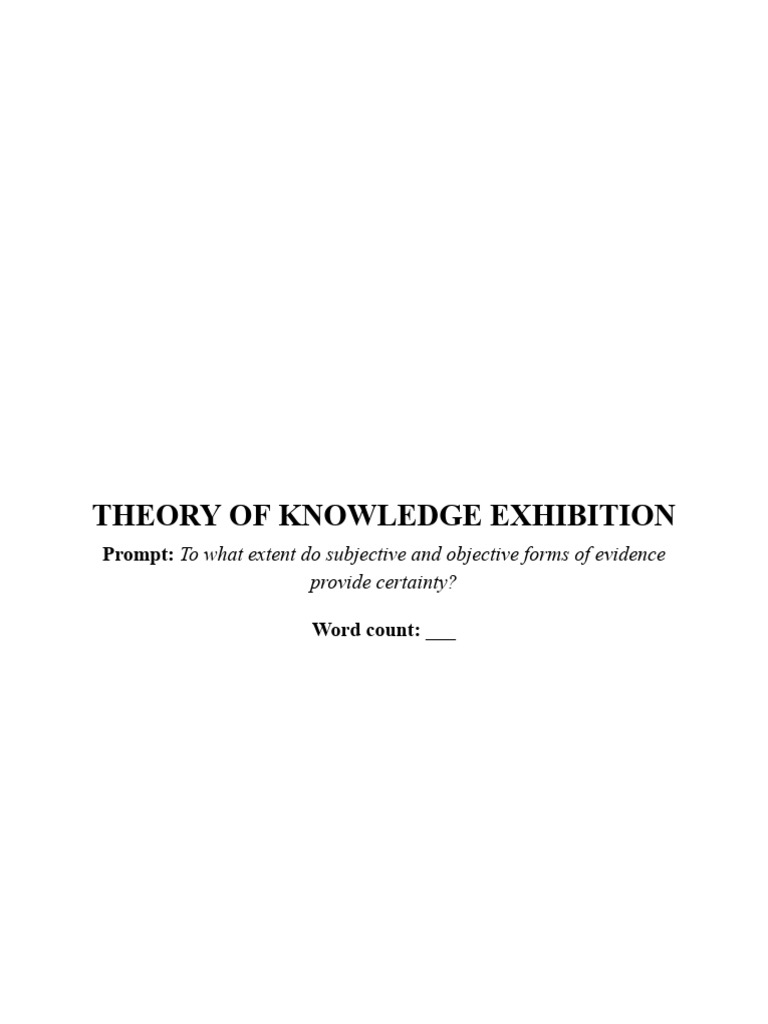 Evidence Certainty: Subjective vs. Objective | PDF | Knowledge | Evidence