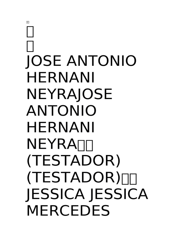 Testamento Público de José Antonio Hernani | PDF | Justicia | Crimen y ...