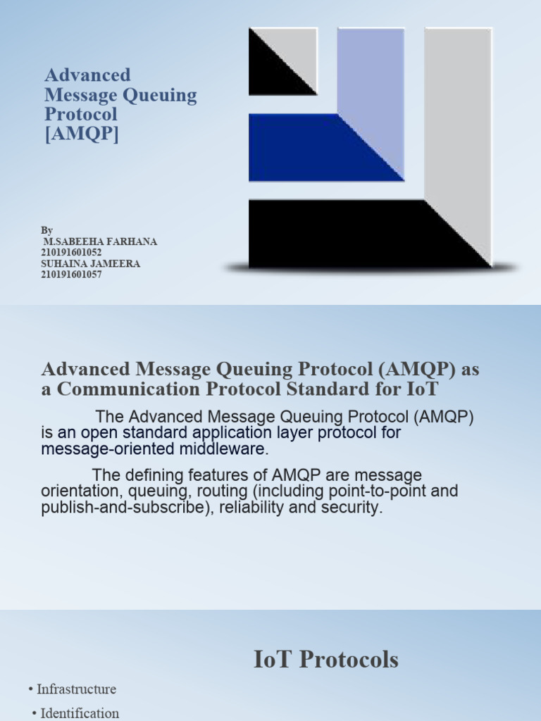 AMQP: IoT Communication Protocol Guide | PDF | Computer Engineering ...
