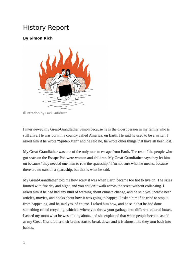 Rich History Report | PDF