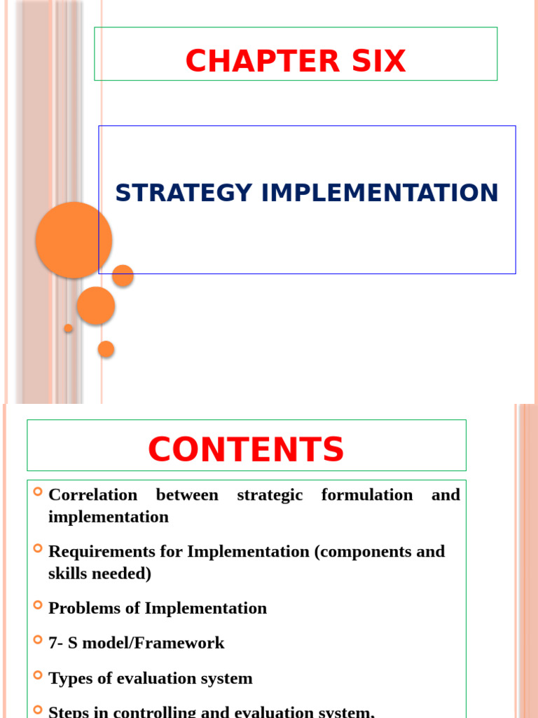 Strategy Implementation and Evaluation Guide | PDF | Strategic ...