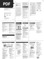 Manual Auto Radio Sony