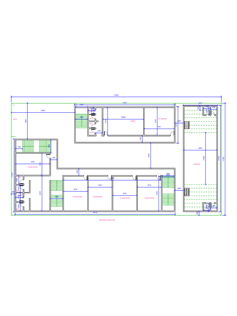 Ground Floor Plan with Room Details | PDF