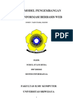 Model-Model Pengembangan Sistem Informasi Berbasis Web: Fakultas Ilmu Komputer Universitas Sriwijaya