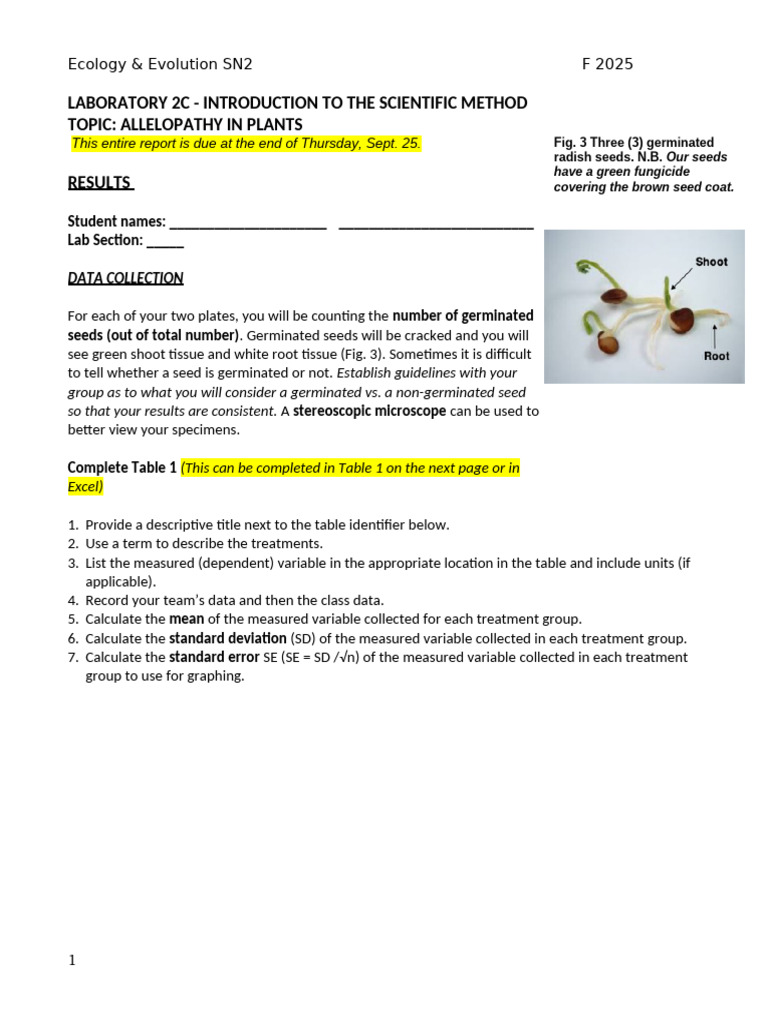 Monday SN2 Lab 2C Scientific Method Results | PDF | Statistical ...