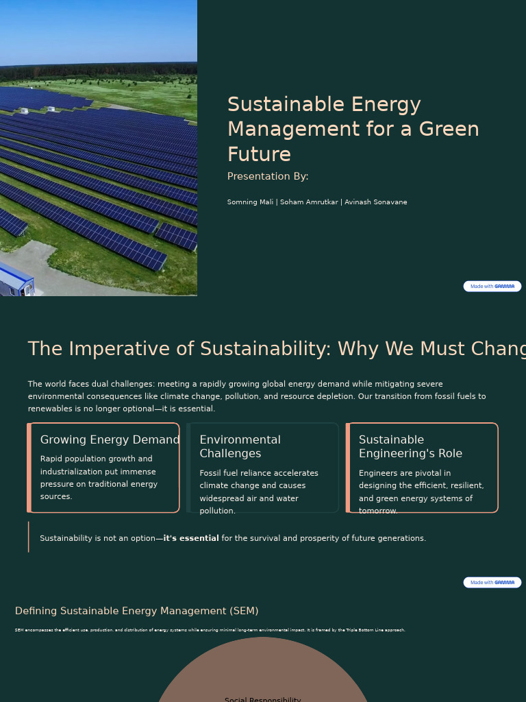 Sustainable Energy Management For A Green Future | PDF | Sustainable ...