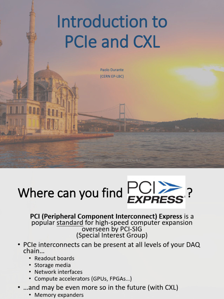 PCIe and CXL Overview for DAQ Systems | PDF | Computer Science | Computing