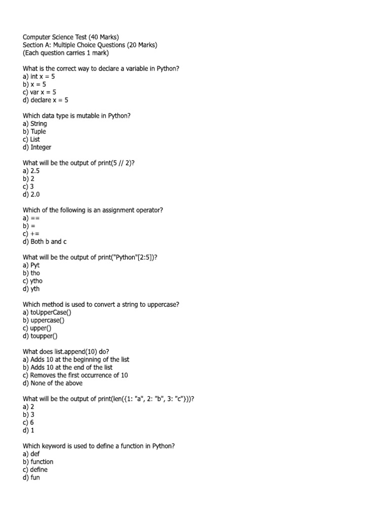 Test Cs | PDF