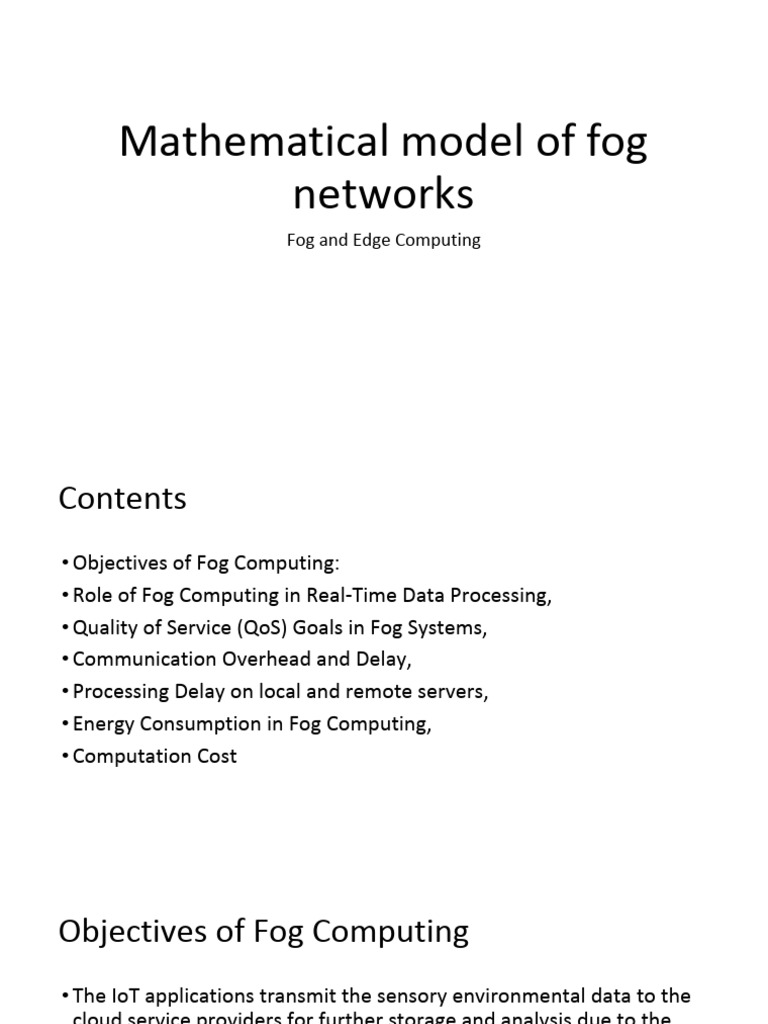 Fog Computing: Enhancing IoT Performance | PDF | Internet Of Things ...