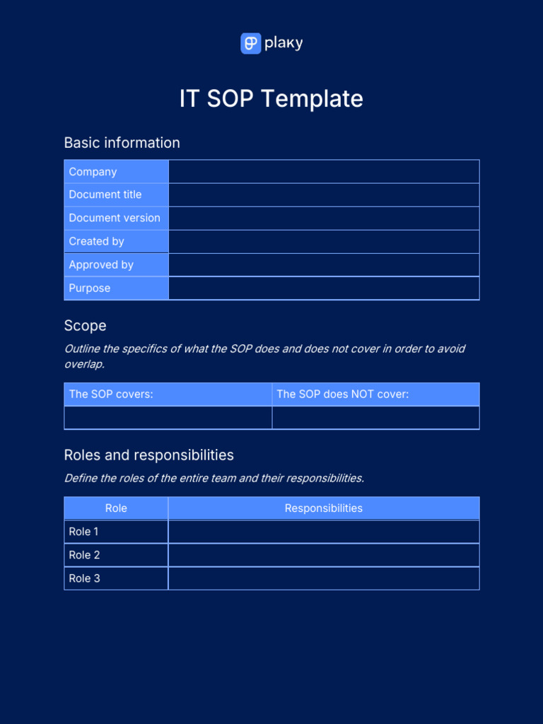 It Sop | PDF
