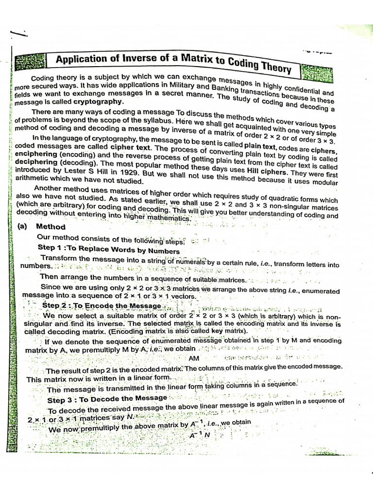 Maths Coding Theory | PDF