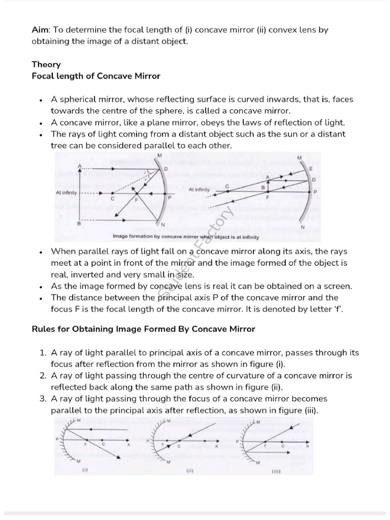 x Practical Focal Length | PDF