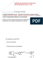 Interconversión de Grupos Funcionales (Functional Group Interconversion - FGI)