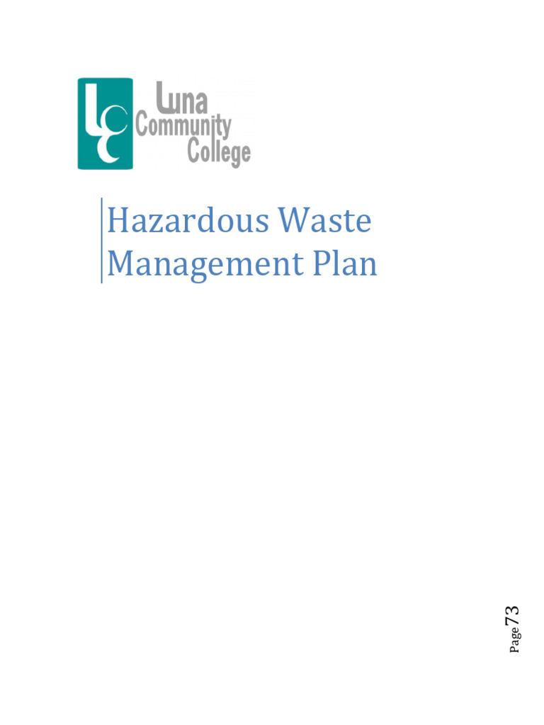 Hazardous Waste Management Guidelines | PDF | Waste | Hazardous Waste