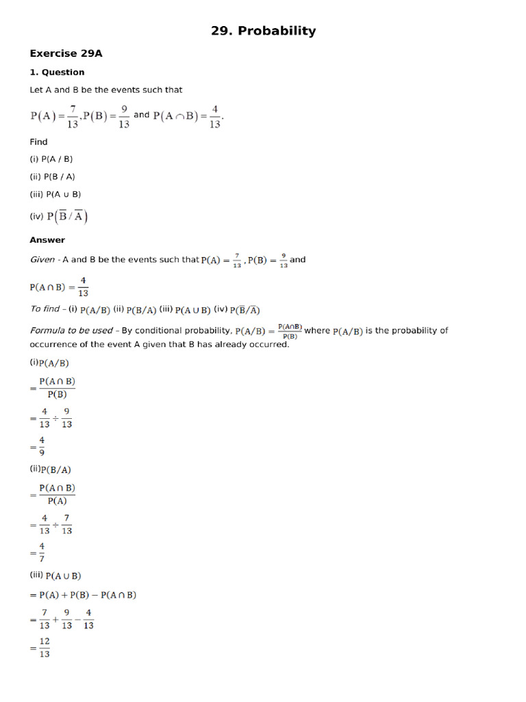 Probability | PDF