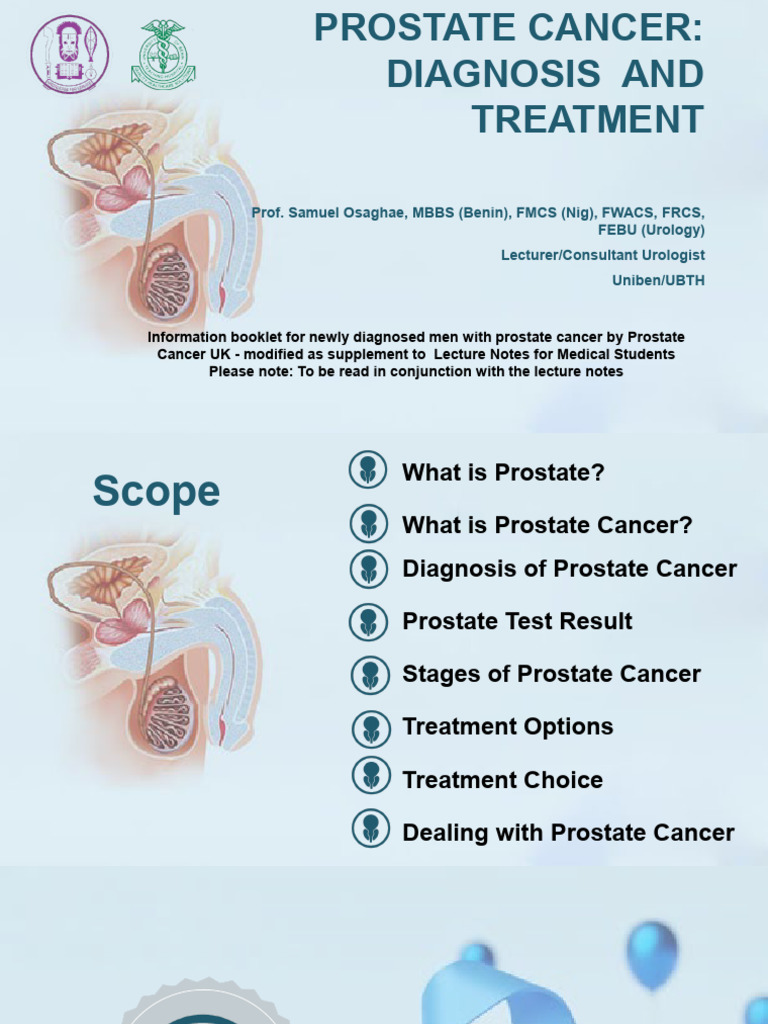 Prostate Cancer Diagnosis & Treatment Guide | PDF | Prostate Specific ...
