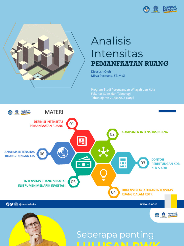 Intensitas Pemanfaatan Ruang Kota 2024 | PDF