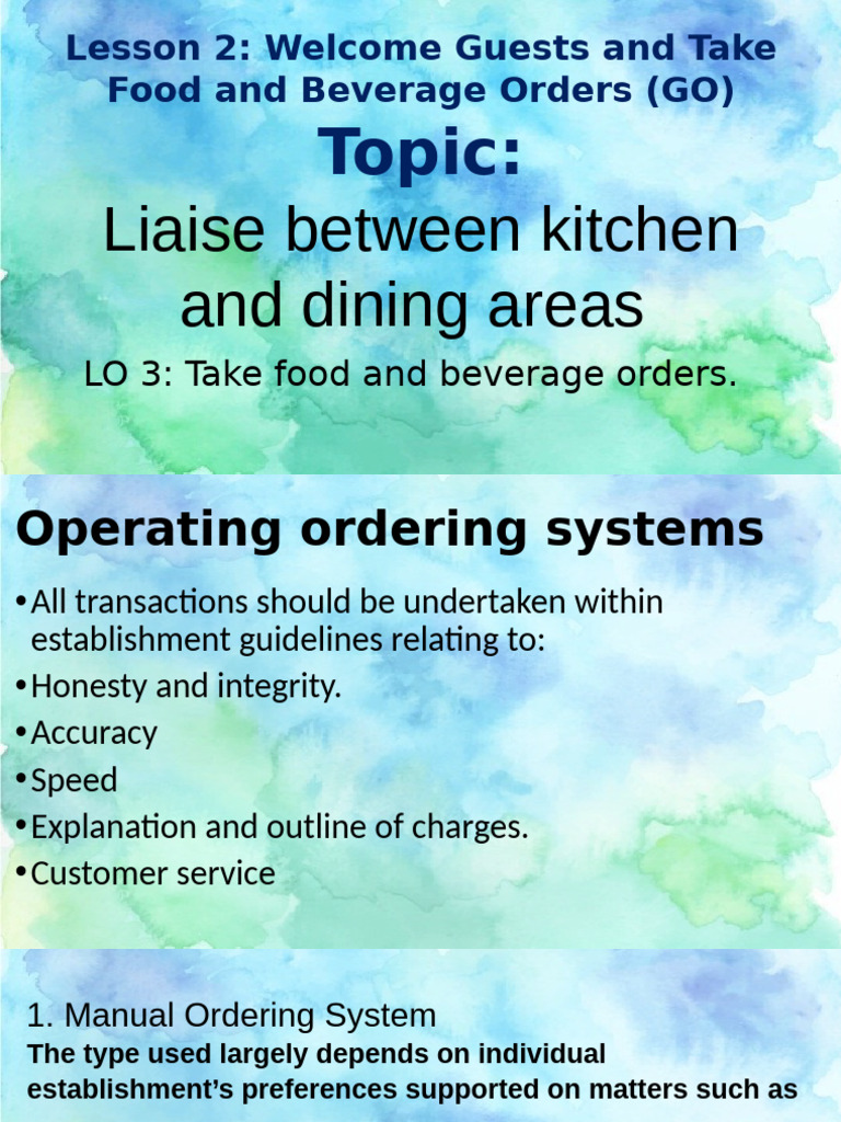 Plate Carrying Techniques in Service | PDF | Point Of Sale