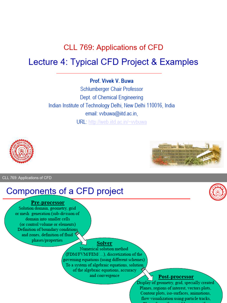 CLL769 L4 TypicalCFD Examples | PDF | Computational Fluid Dynamics ...