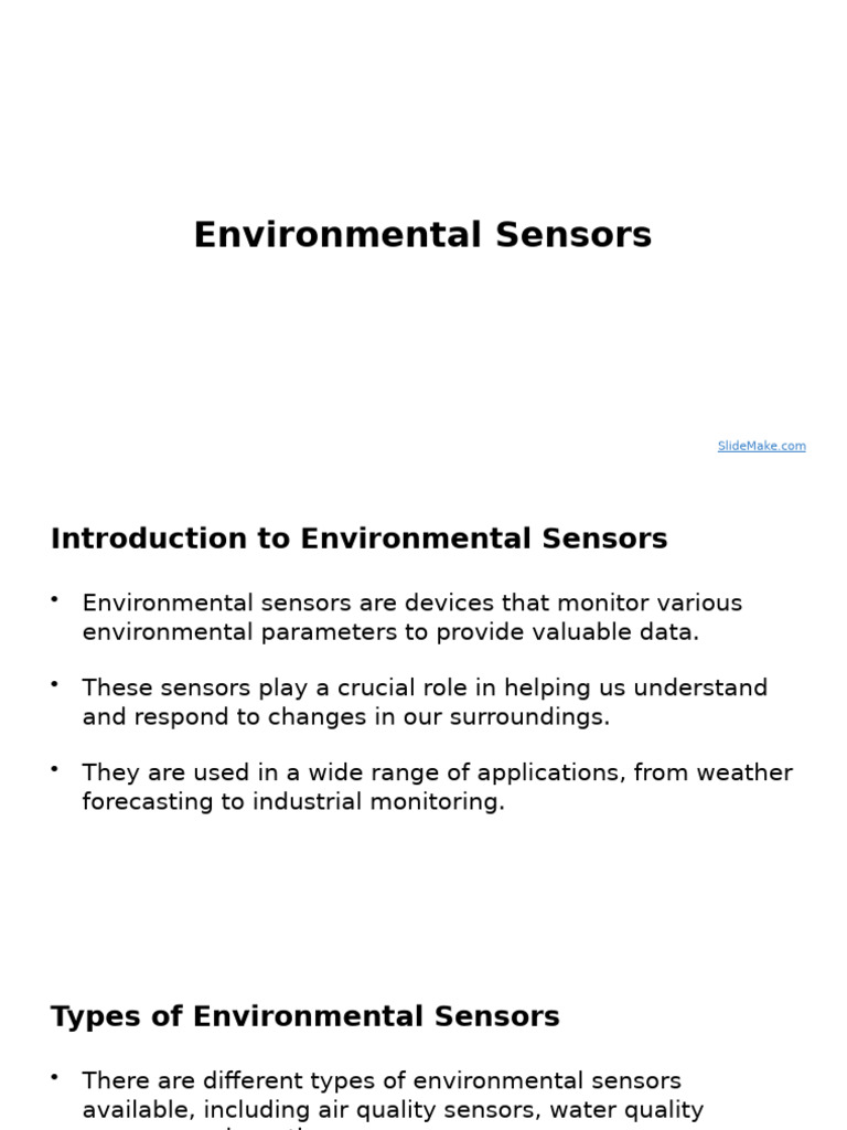 Overview of Environmental Sensors | PDF | Internet Of Things | Sensor