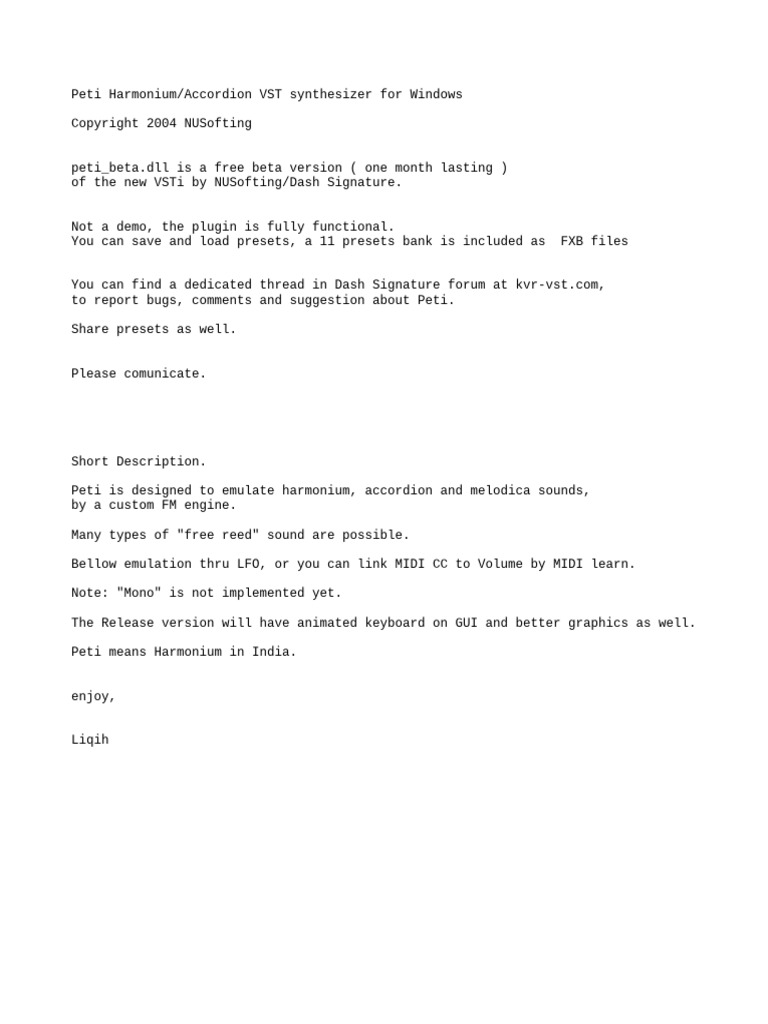 Peti Beta Info | PDF