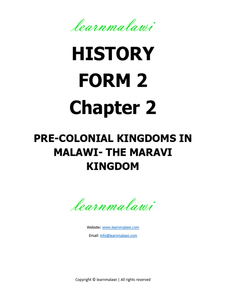 Factors Behind Maravi Kingdom's Rise | PDF