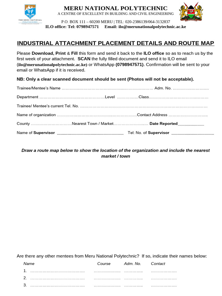 Route Map One Page 1 | PDF