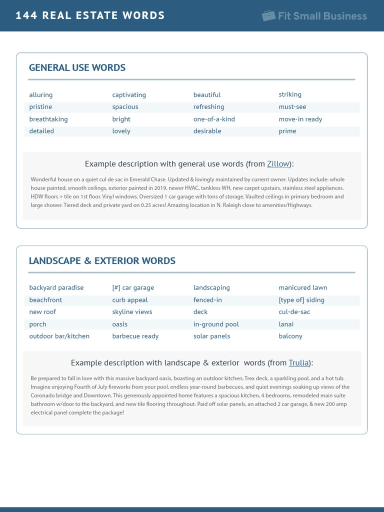144 Essential Real Estate Terms Guide | PDF | Bathroom | Room