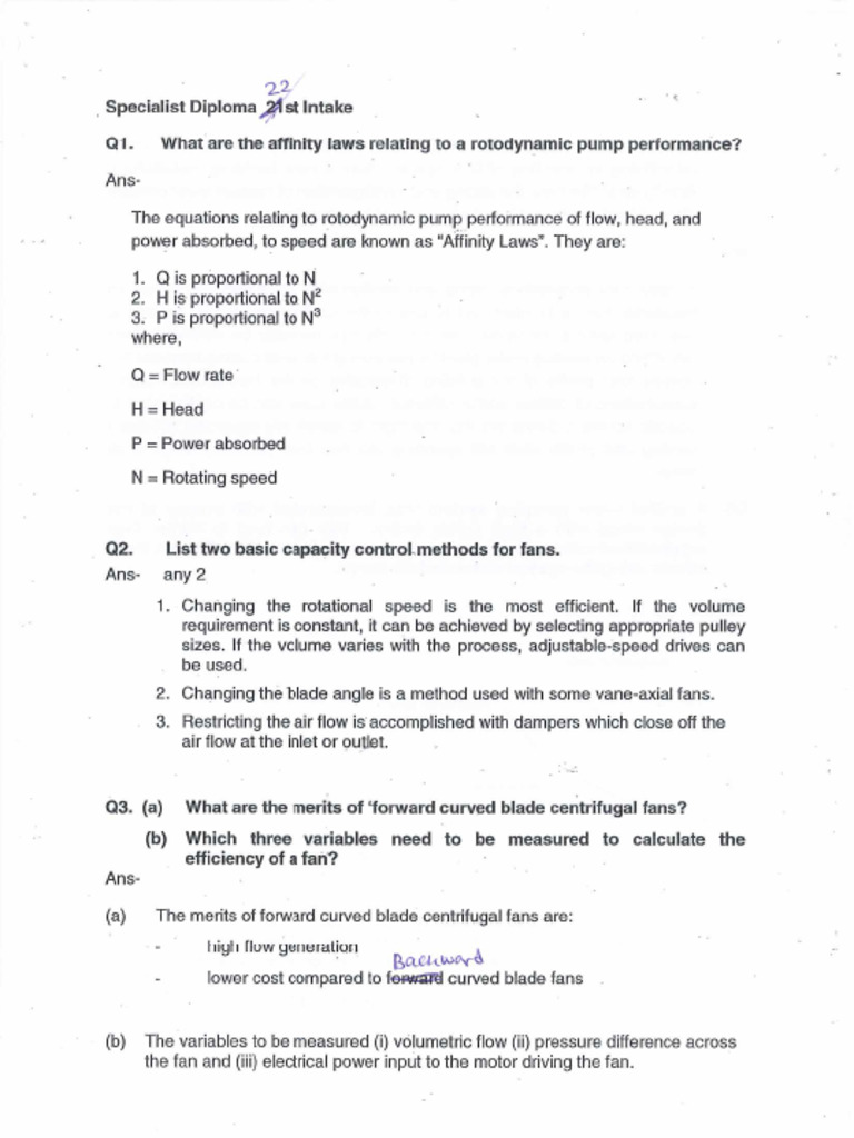 ACMV Question Paper | PDF