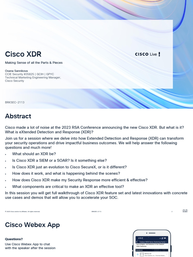 Understanding Cisco XDR Features & Benefits | PDF | Phishing | Security