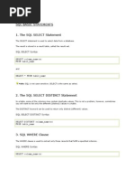 SQL Basic Statements 1. The SQL SELECT Statement