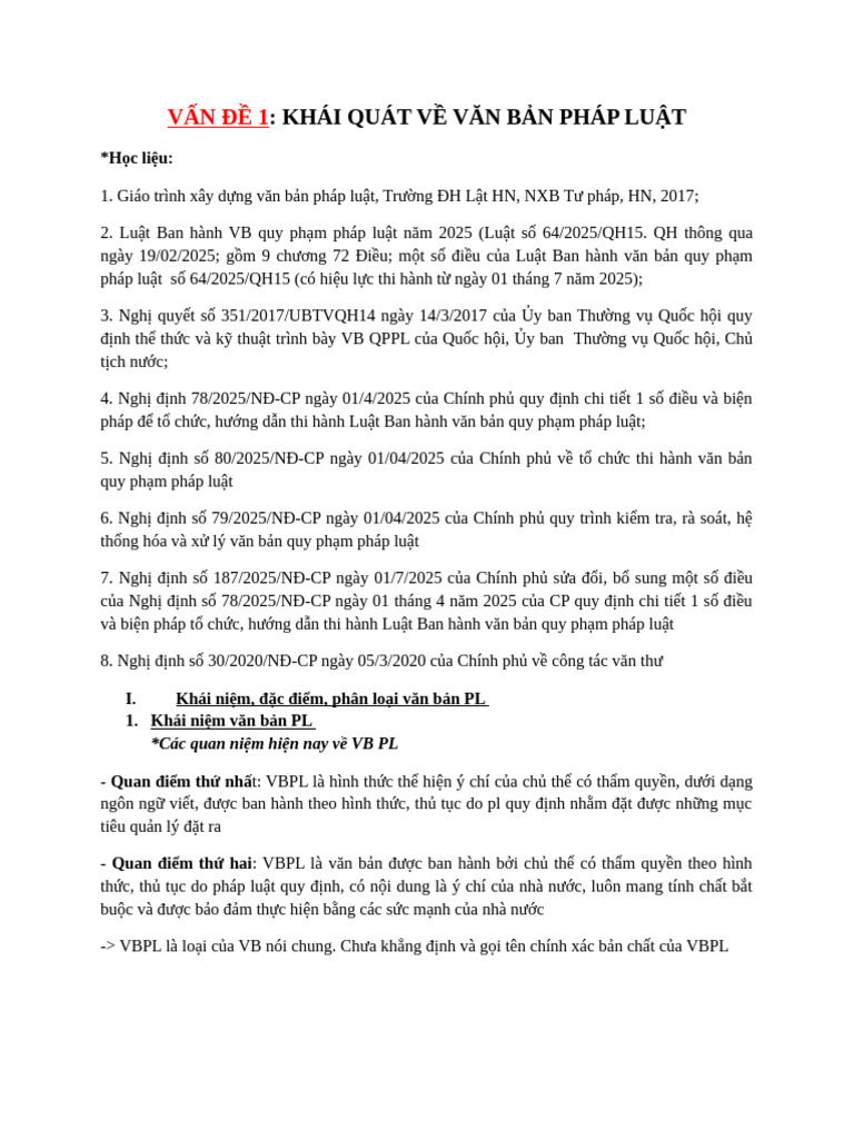 Xây D NG VBPL | PDF