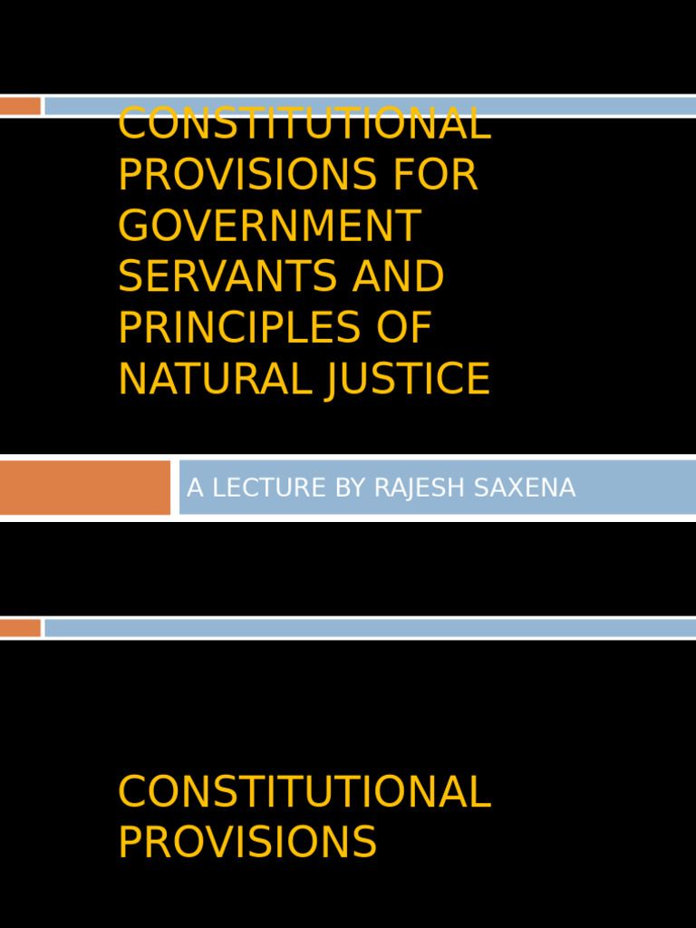 Government Servants' Rights & Justice Principles | PDF | Loans | Common Law