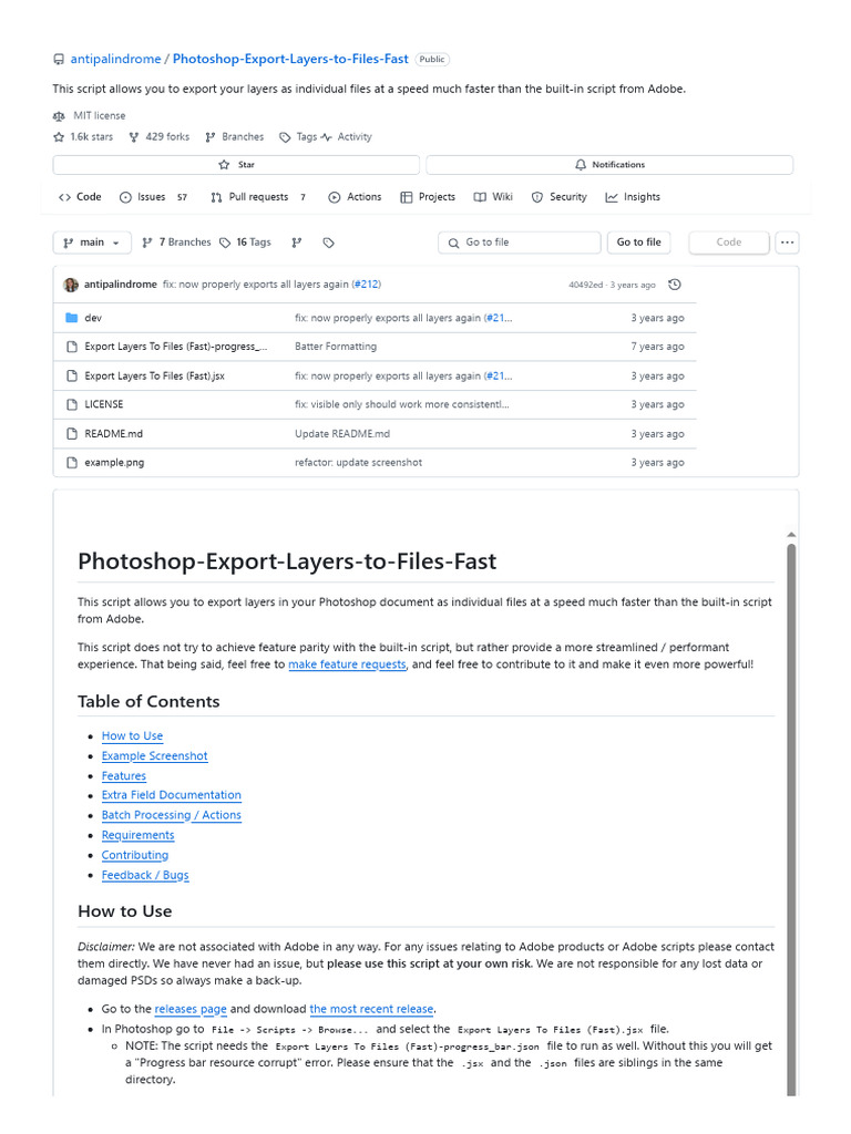 Export Layers To Files (Fast) | PDF | Adobe Photoshop | Software
