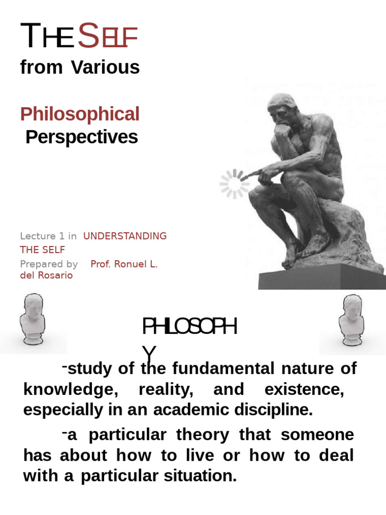 Understandingselflecture1 181212135433 | PDF | Soul | Philosophy Of Self