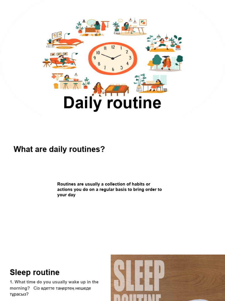 English Speaking Club - Daily Routine | PDF