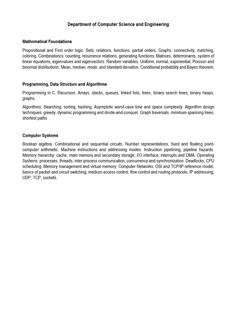 Computer Science Foundations Overview | PDF