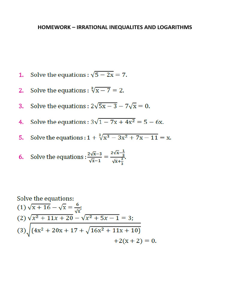 HW - Basic Maths - PDF | PDF