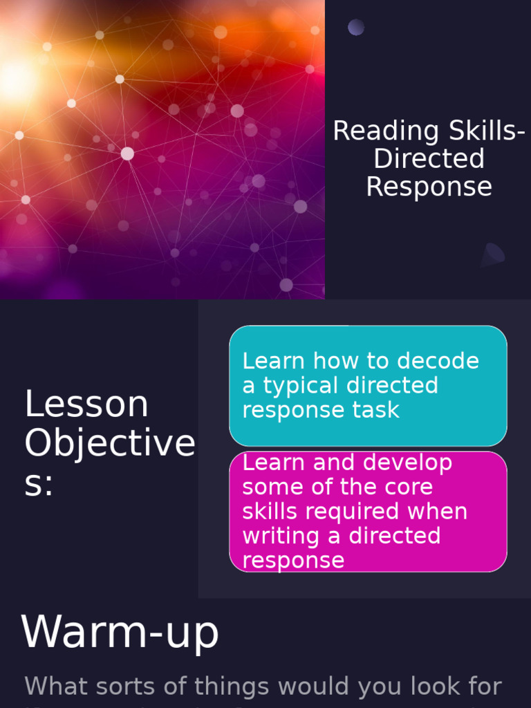 Mastering Directed Response Writing | PDF | Cognition | Learning