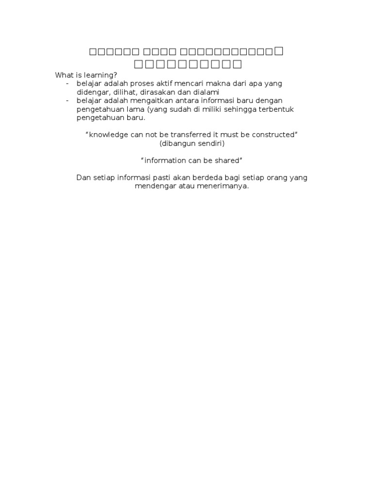 What is learning pdf