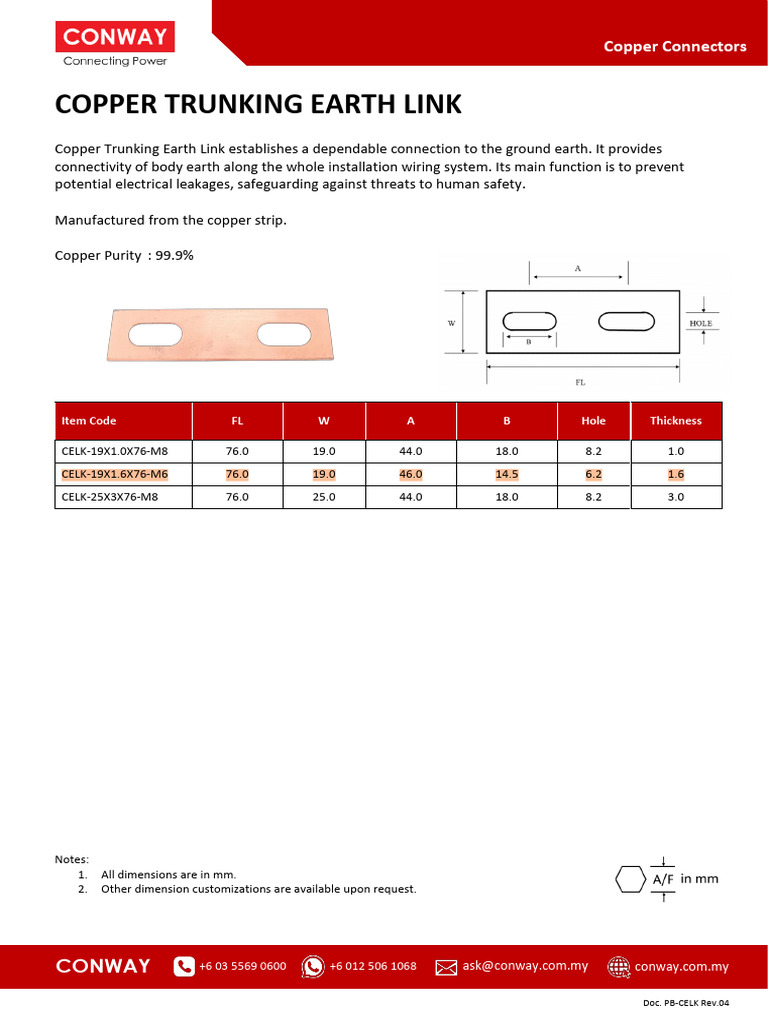 Copper Trunking Earth Link Guide | PDF