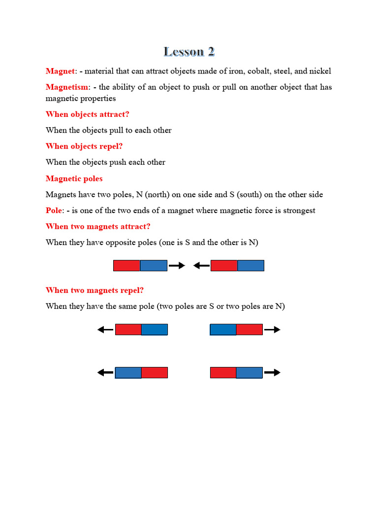 Understanding Magnetism and Magnetic Poles | PDF