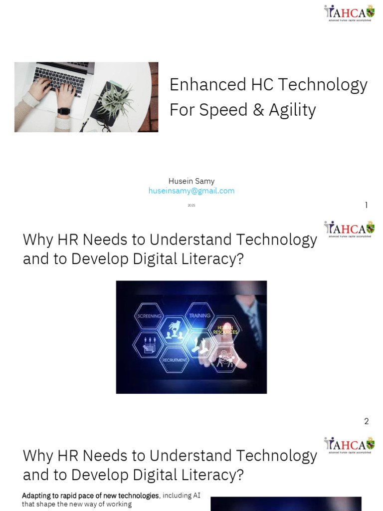 Enhance HC Technology For Speed & Agile - Husein Samy | PDF ...